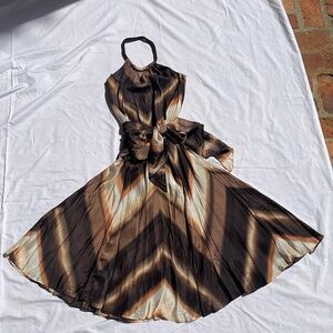 Banana Republic Silk Halter Dress